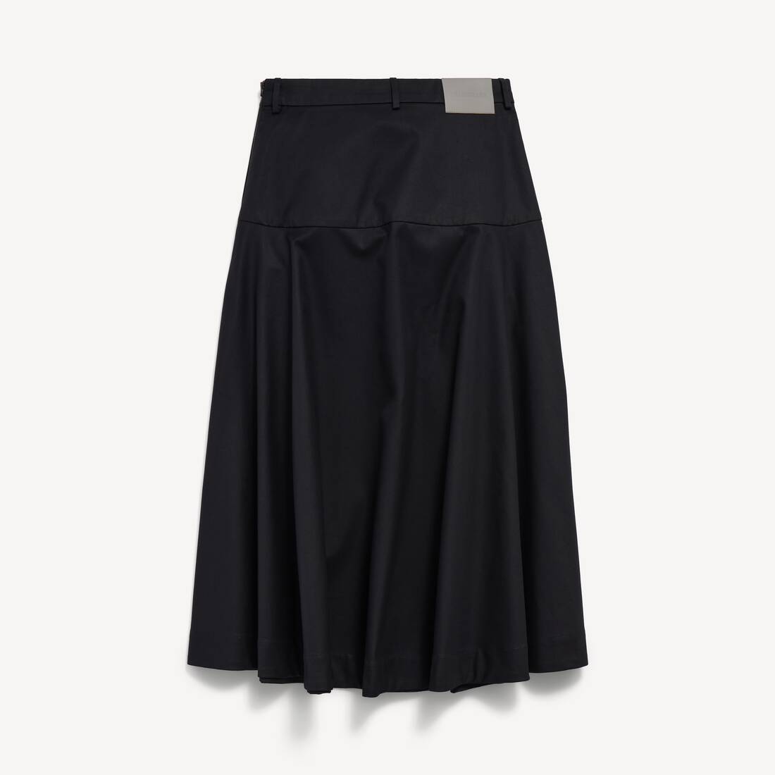 Women's A-line Cotton Skirt in Black | Balenciaga Canada EN - Image 2