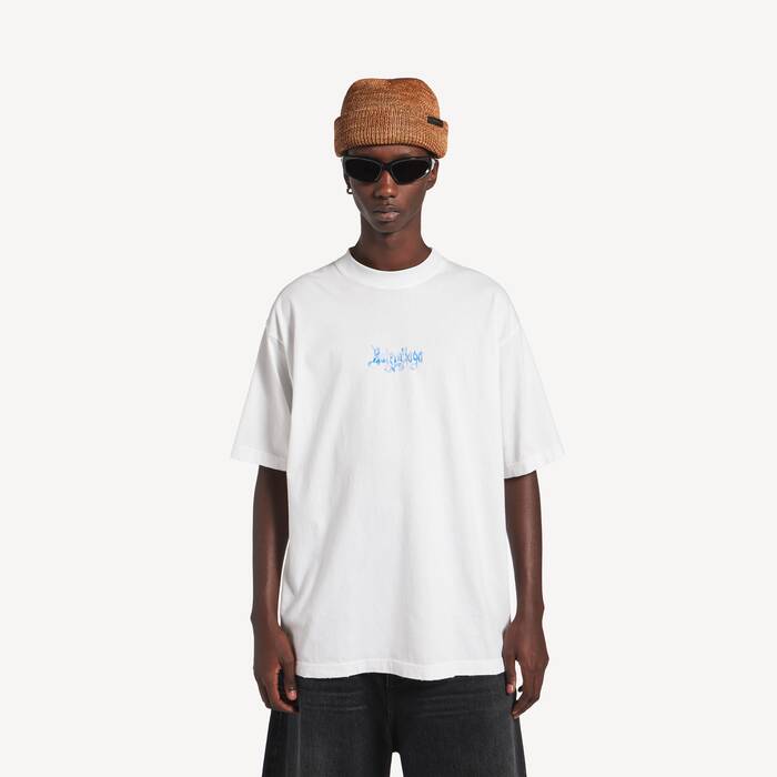 Men's Sketchy Medium Fit T-shirt in White - Men | Balenciaga Canada EN - Image 1