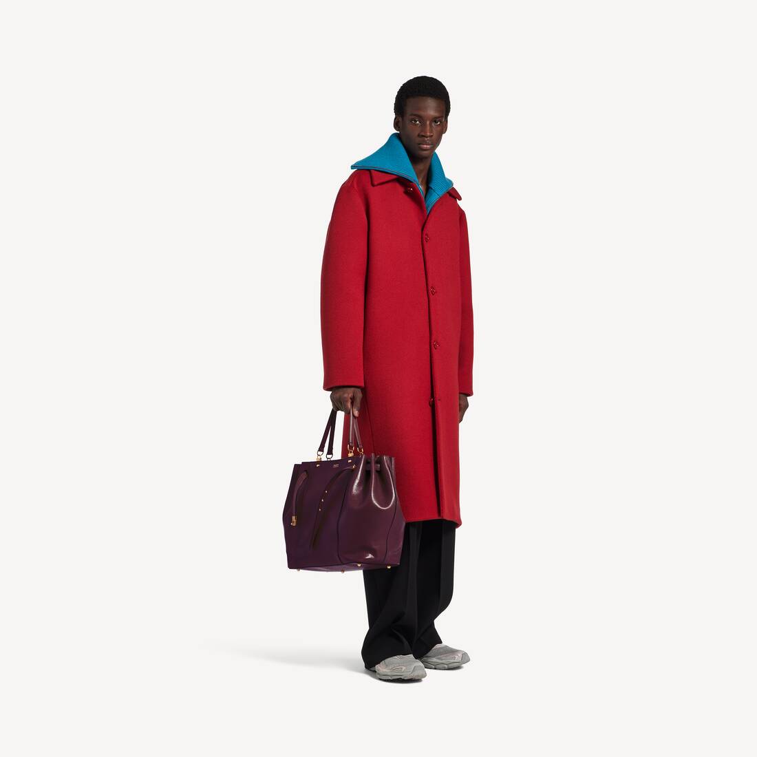 レッド の メンズ ダブルカーコート | Balenciaga 日本 JA - Image 2