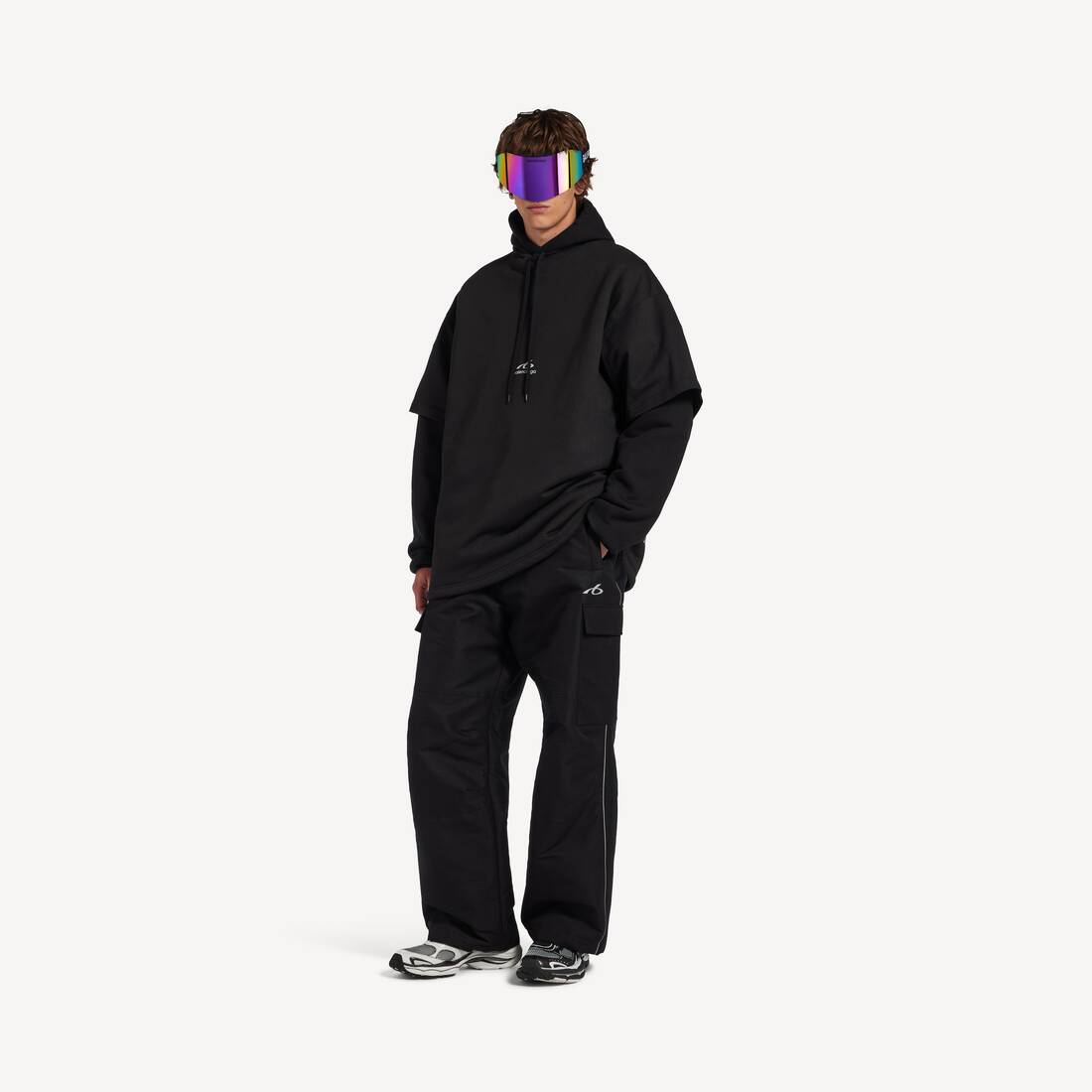ブラック の メンズ Bodies 中綿入りレイヤードフーディ | Balenciaga 日本 JA - Image 2