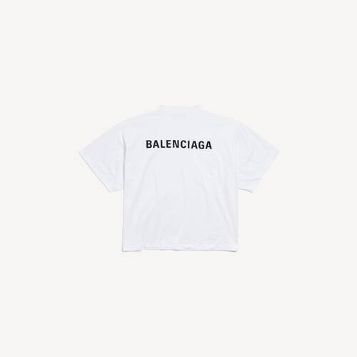 balenciaga back cropped t-shirt