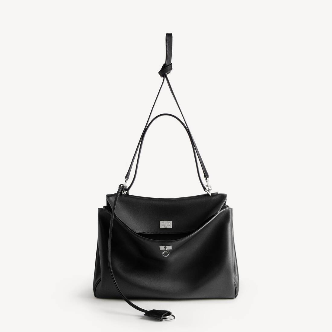 Women's Rodeo Handbag Medium in Black | Balenciaga Cyprus EN - Image 4