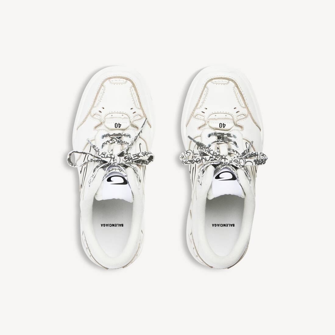 Women's Hamptons Clean Sneaker in White | Balenciaga United States EN - Image 6