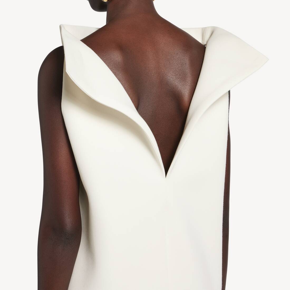 Women's Vareuse Dress in Ivory | Balenciaga United Kingdom EN - Image 6