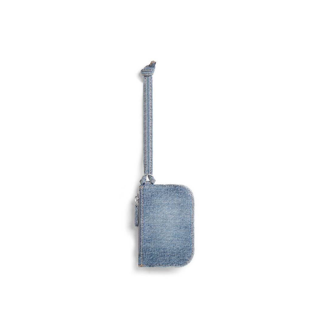 Porte-monnaie Le Cagole En Denim Avec Strass pour Femme en Bleu | Balenciaga Belgique FR - Image 2