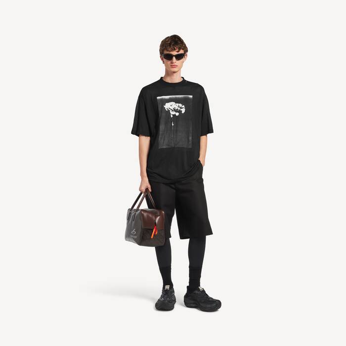 T-shirt The Song Of The Highest Tower Oversize pour Homme en Noir - Homme | Balenciaga France FR - Image 3