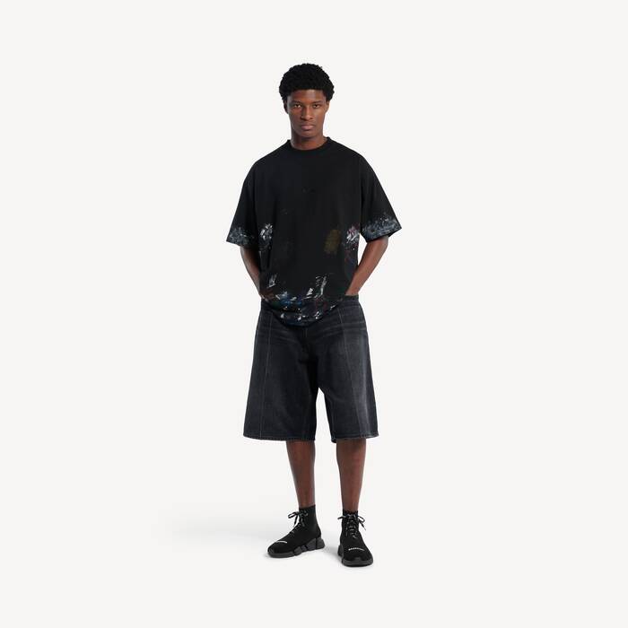 Men's Speed 2.0 Lace-up Recycled Knit Sneaker in Black - Men | Balenciaga Netherlands EN - Image 2