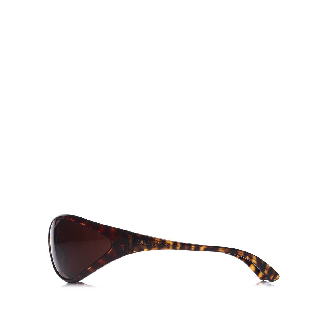 90s Oval Sunglasses in Dark Havana | Balenciaga United States EN - Image 2