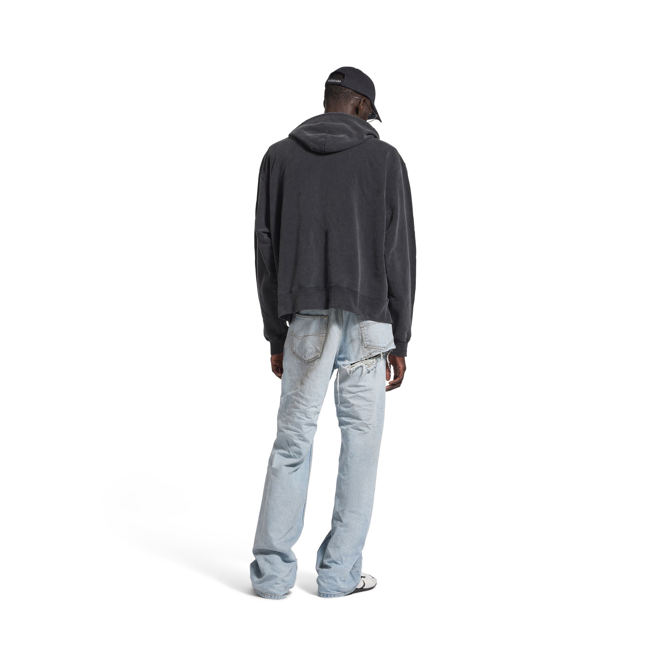 standard oversized zip-up hoodie
