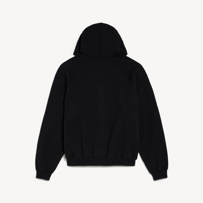Men's Vintage Surfer Zip-up Hoodie in Black - Men | Balenciaga Canada EN - Image 2