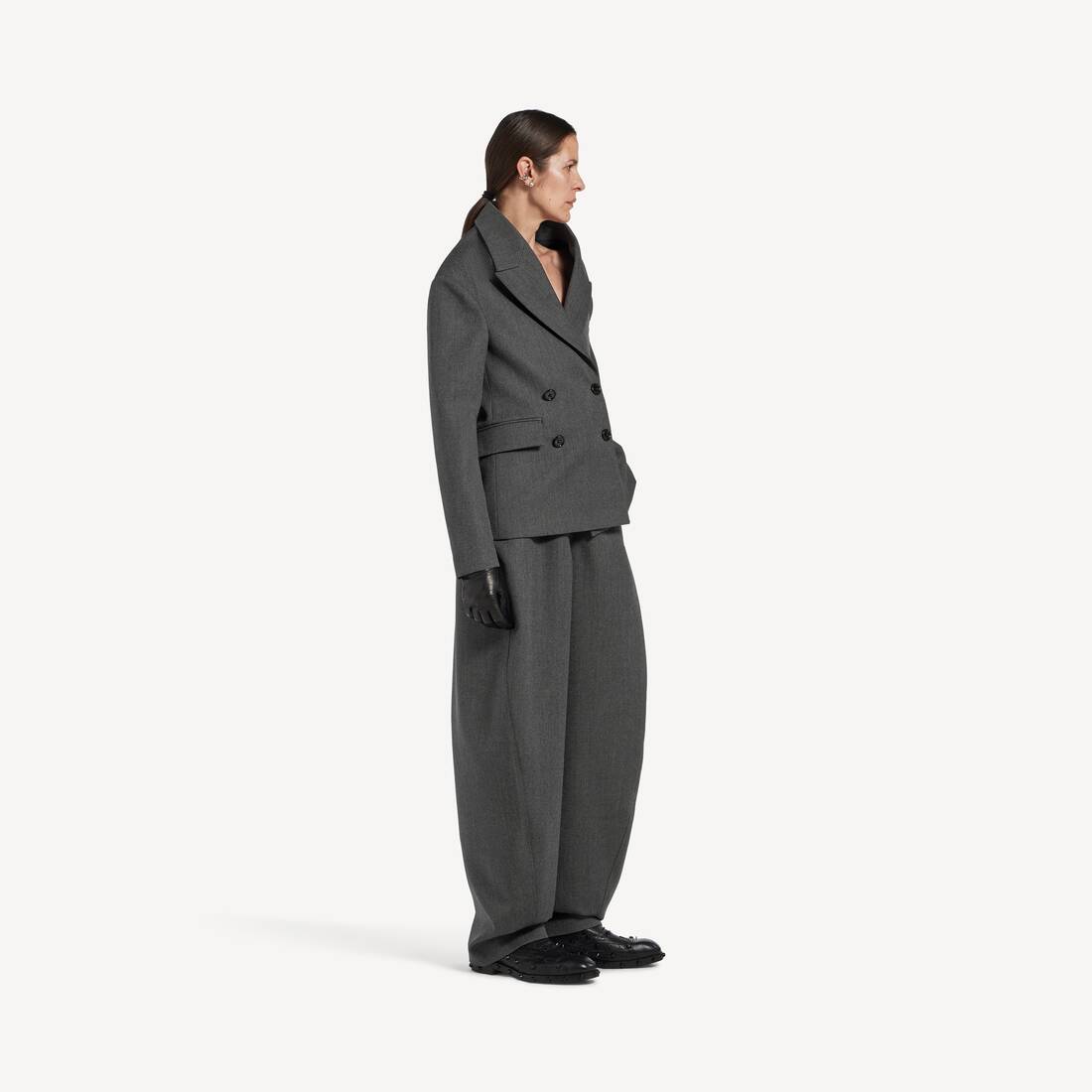 ダークグレー の ウィメンズ ストールジャケット  | Balenciaga 日本 JA - Image 3