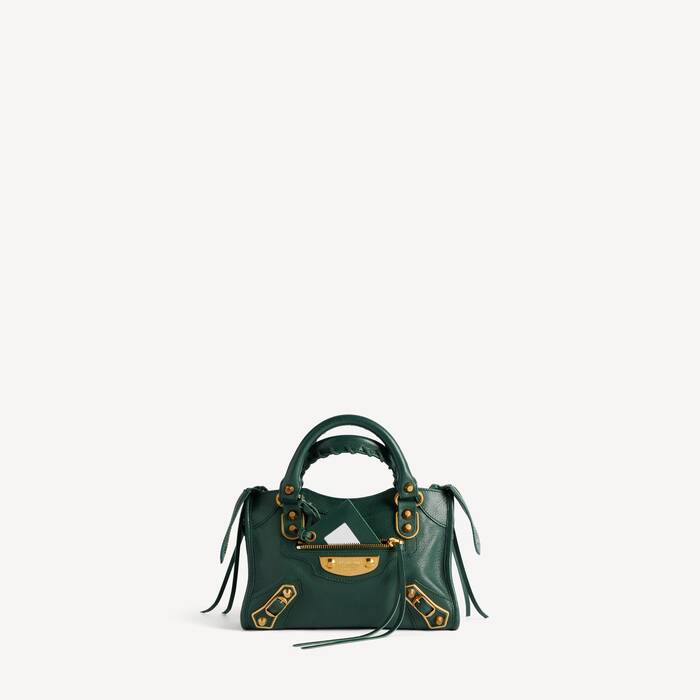 Bolso Le City Uptown Mini para Mujer en Verde Botella - Mujer | Balenciaga Espa&ntilde;a ES - Image 1