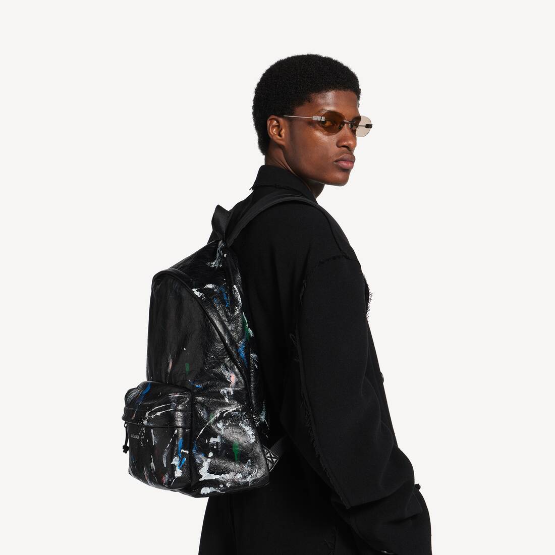 Sac &Agrave; Dos Explorer pour Homme en Noir/multicolore | Balenciaga Belgique FR - Image 7
