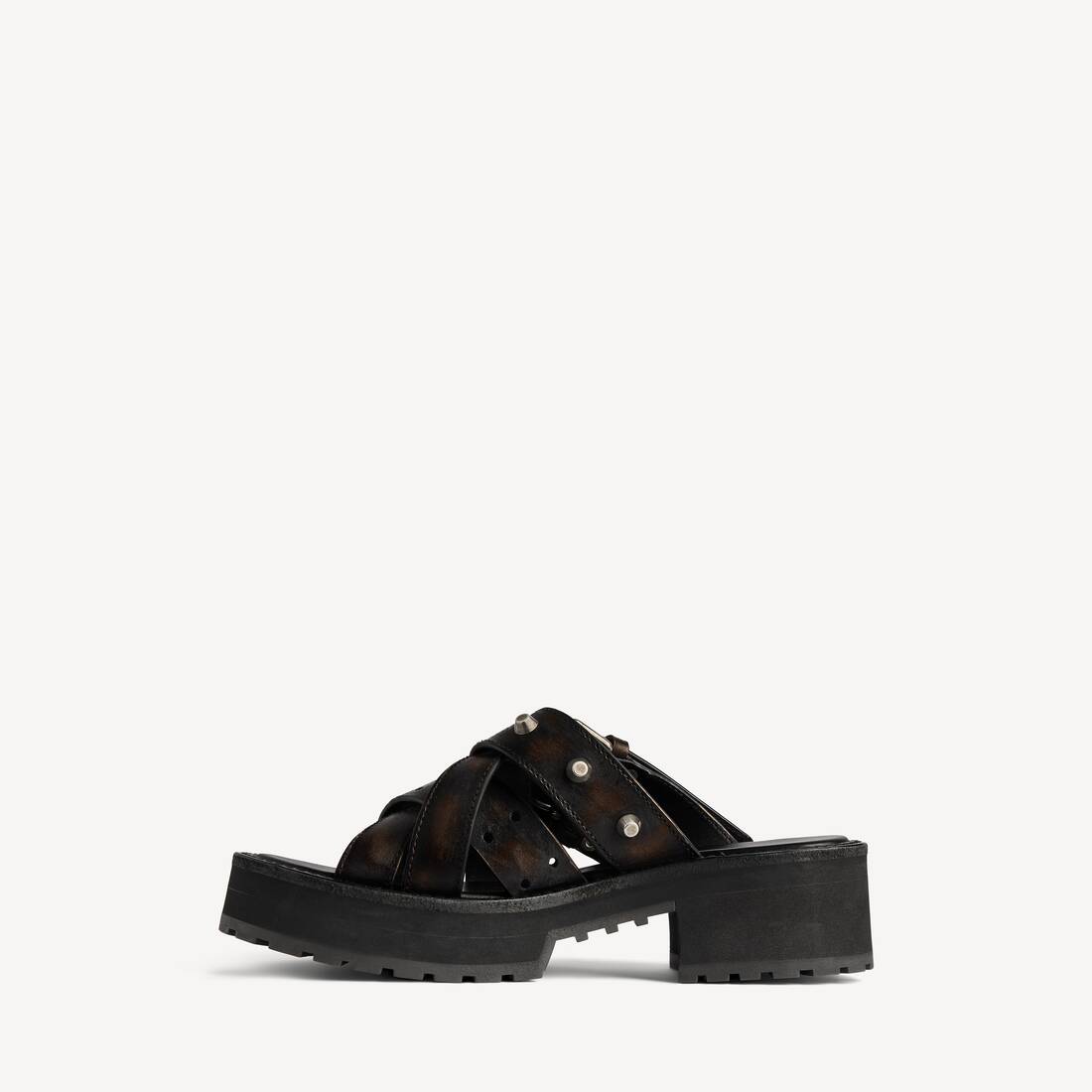 Women's Venom Open Mule in Brown | Balenciaga United Kingdom EN - Image 4