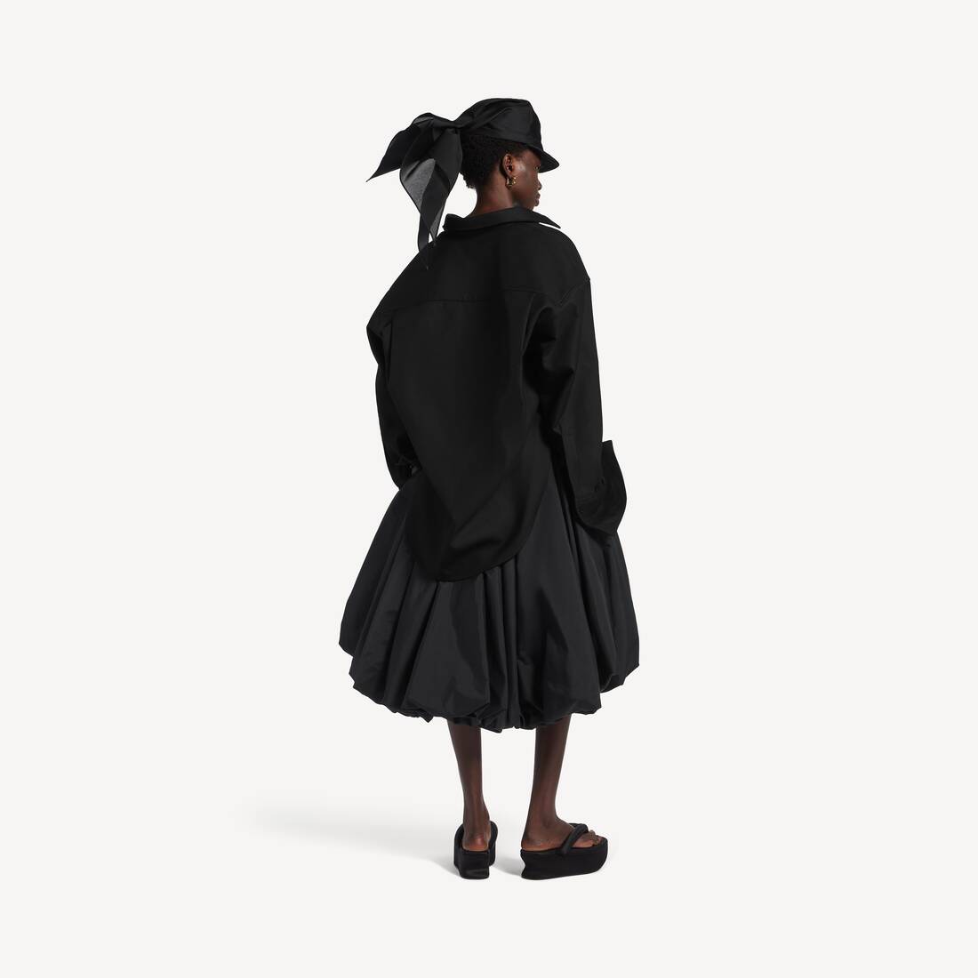 Women's Classic Shirt in Black | Balenciaga Saudi Arabia EN - Image 4