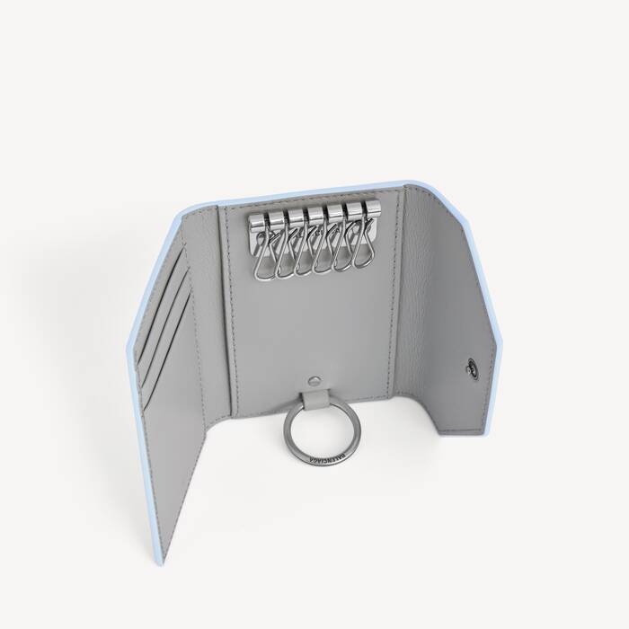 クラウディーブルー/ライトグリーン の ウィメンズ Envelope スプリットリング付きキーケース - ウィメンズ | Balenciaga 日本 JA - Image 3