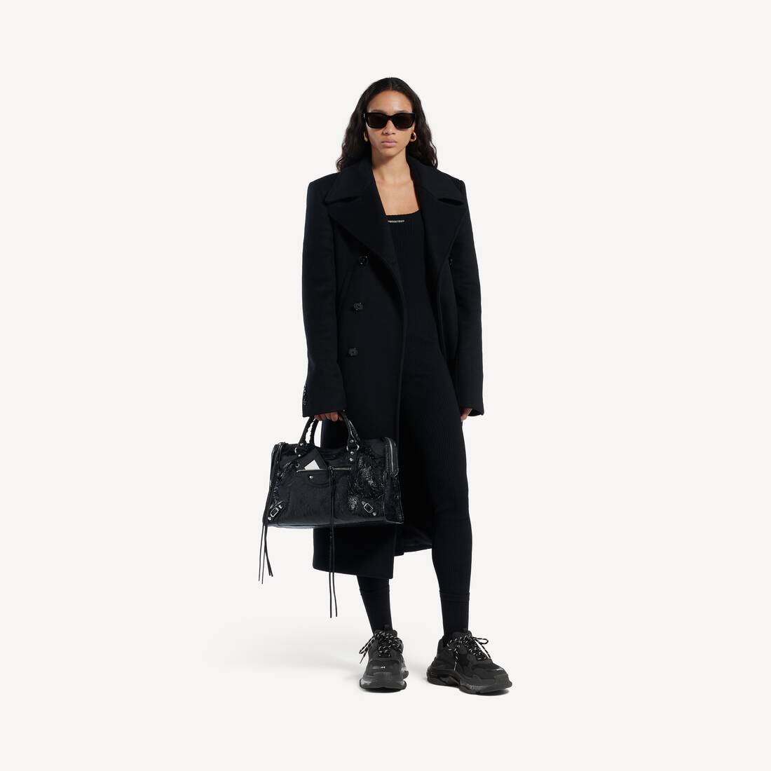 Women's Triple S Clear Sole Sneaker in Black | Balenciaga Sweden EN - Image 7