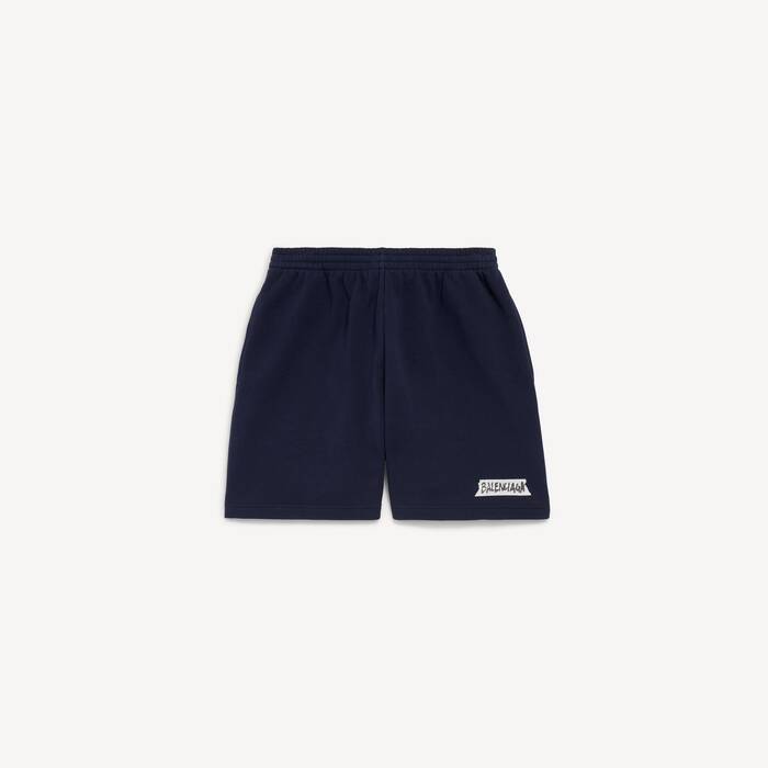 masking tape regular fit shorts