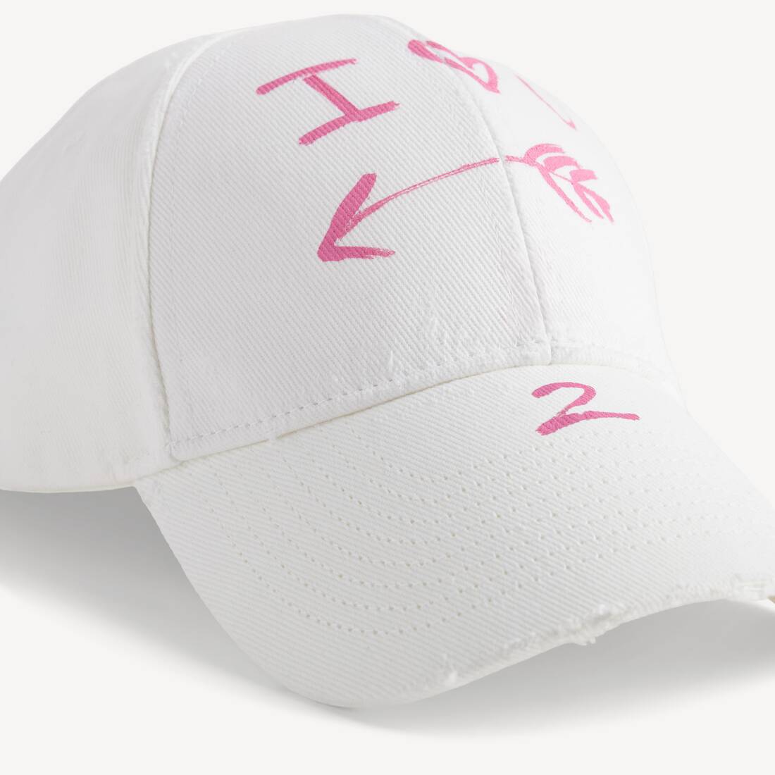 Men's I<3 U Cap in White | Balenciaga United States EN - Image 3