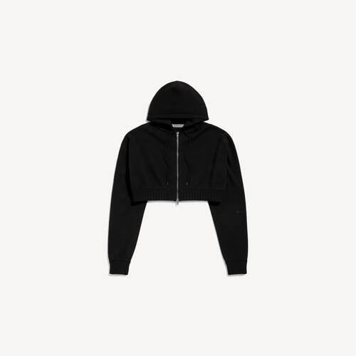 techwear crop-zip-hoodie
