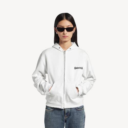 sudadera con capucha y cremallera salon de couture regular fit