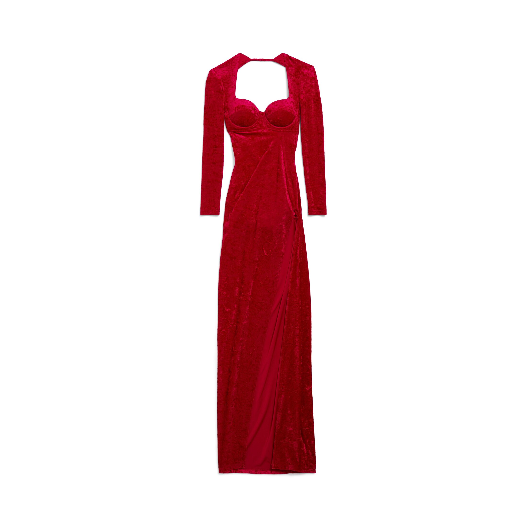 draped maxi dress