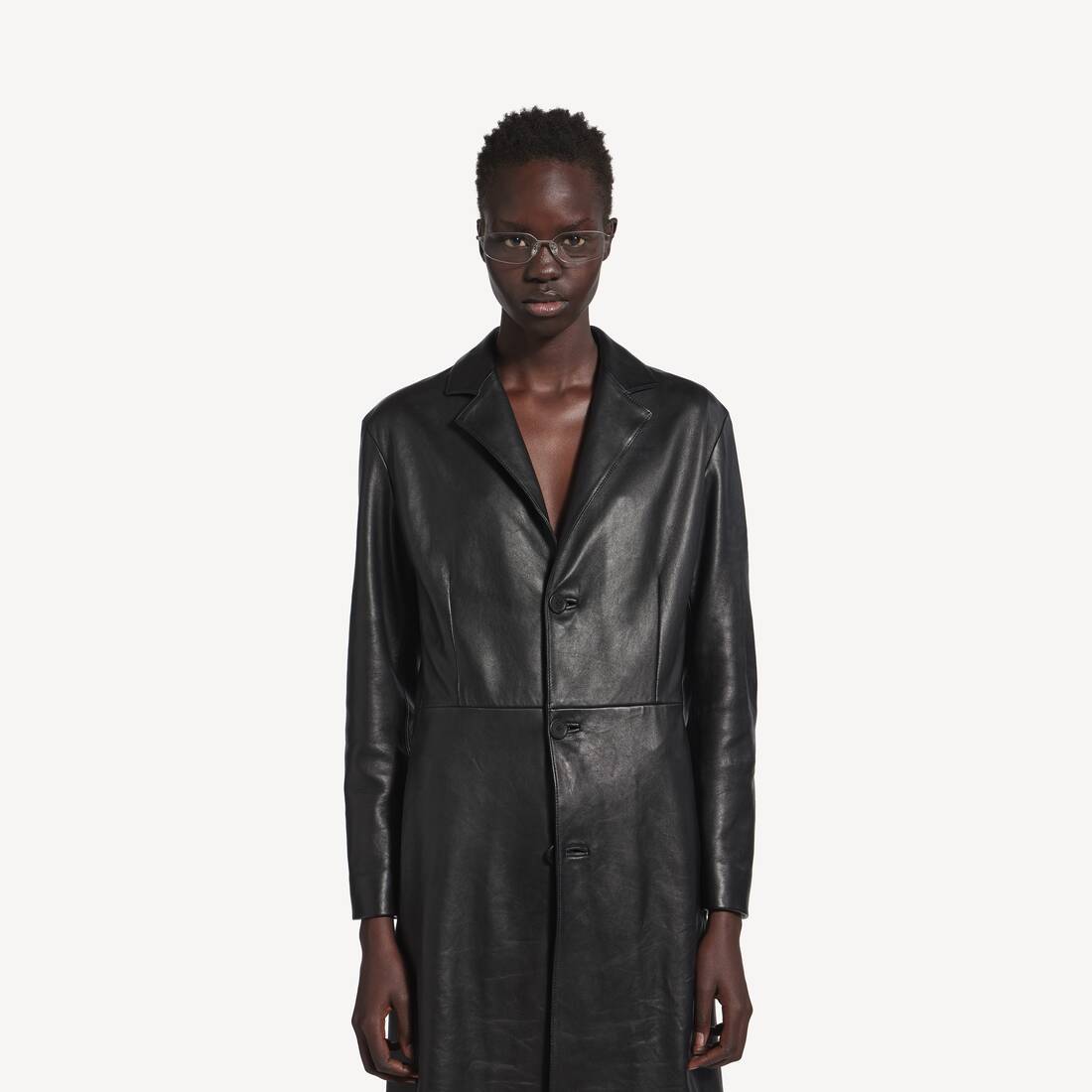 Manteau Ajust&eacute; pour Femme en Noir | Balenciaga Belgique FR - Image 5