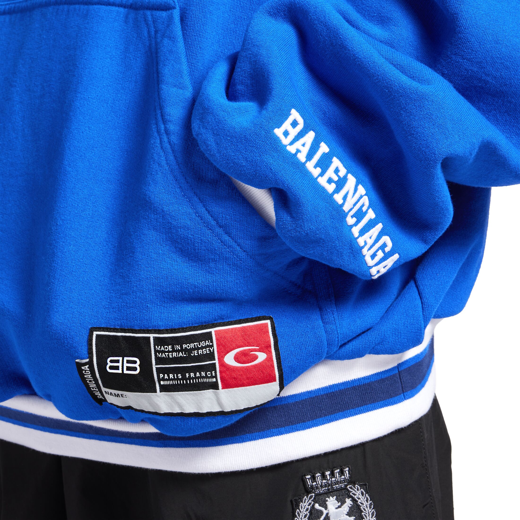 3b football polo hoodie