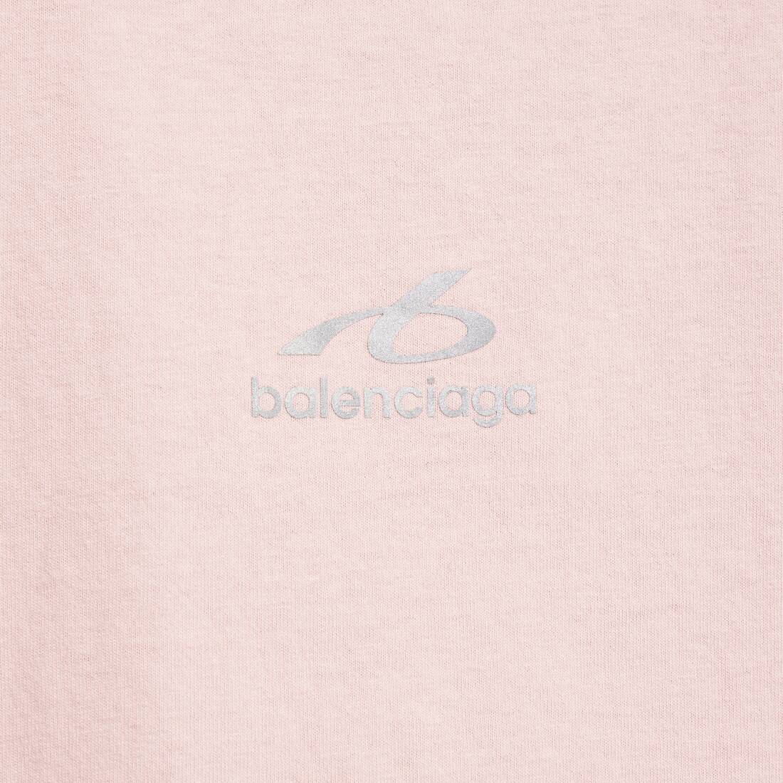 Women's Bodies Short Sleeves T-shirt in Dusty Pink | Balenciaga Republic Of Korea EN - Image 6