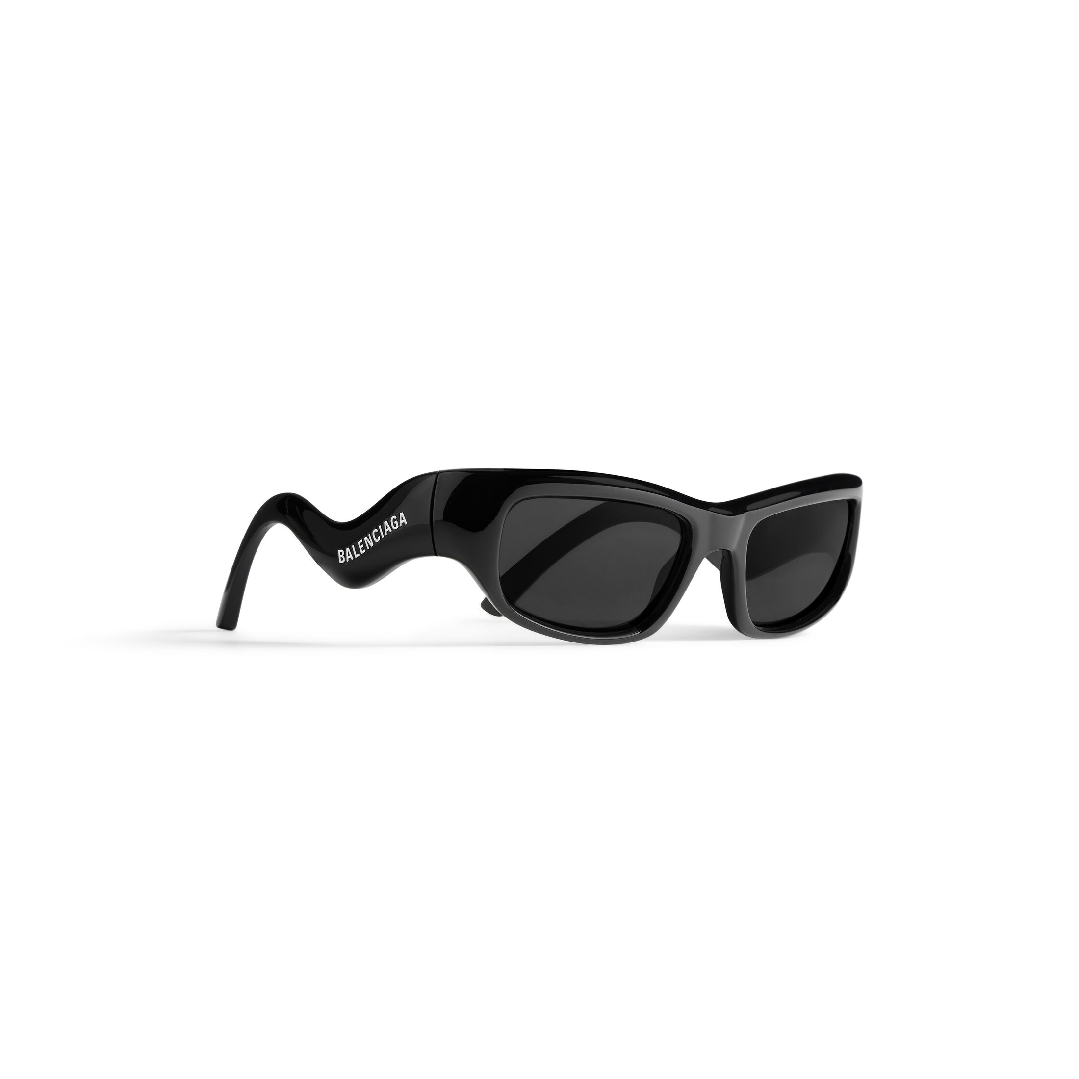 Hamptons Rectangle Sunglasses in Black Balenciaga US