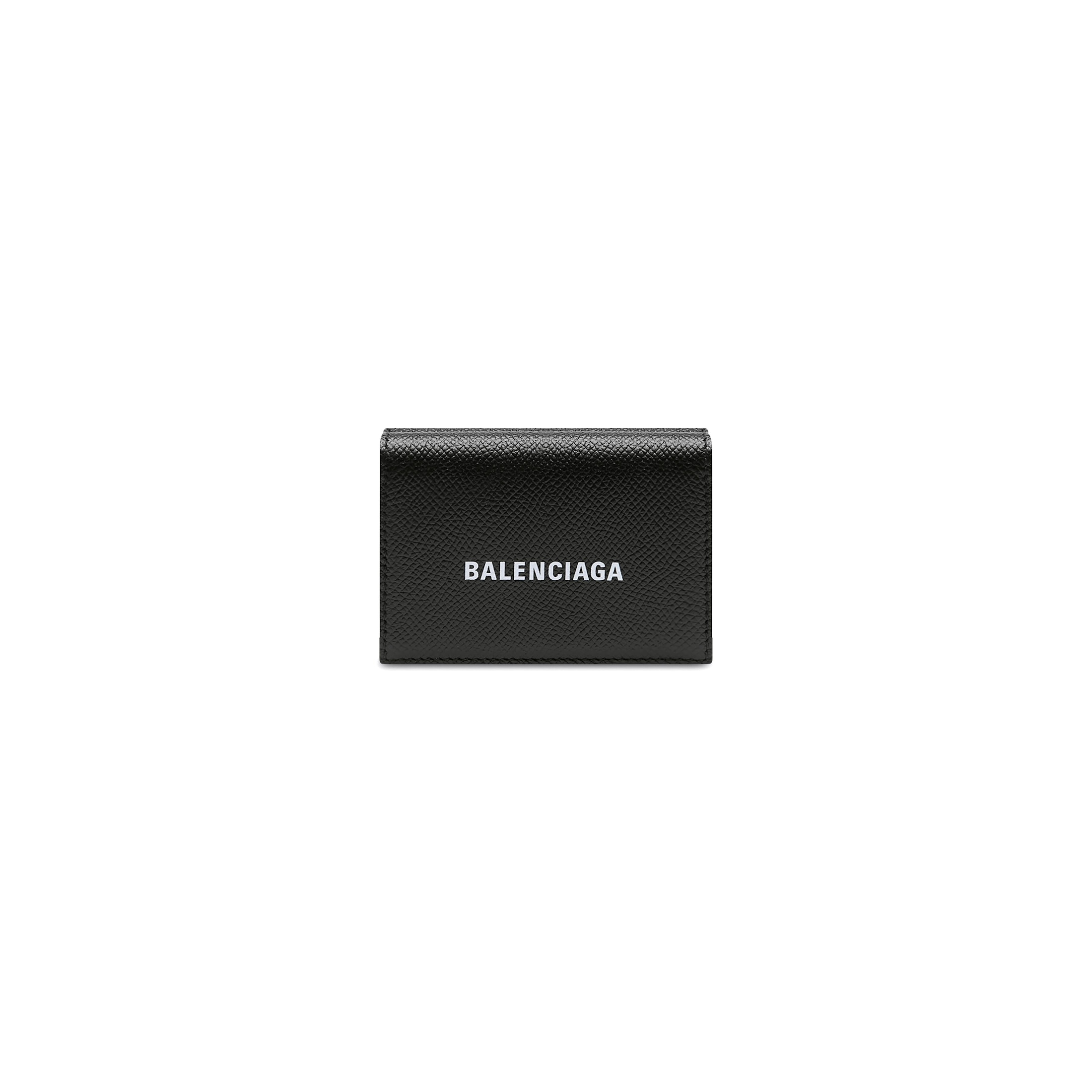 Balenciaga Cash Mini Wallet - Black - - Calfskin