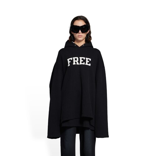 balenciaga no rib hoodie