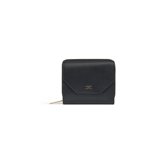envelope compact wallet with flap