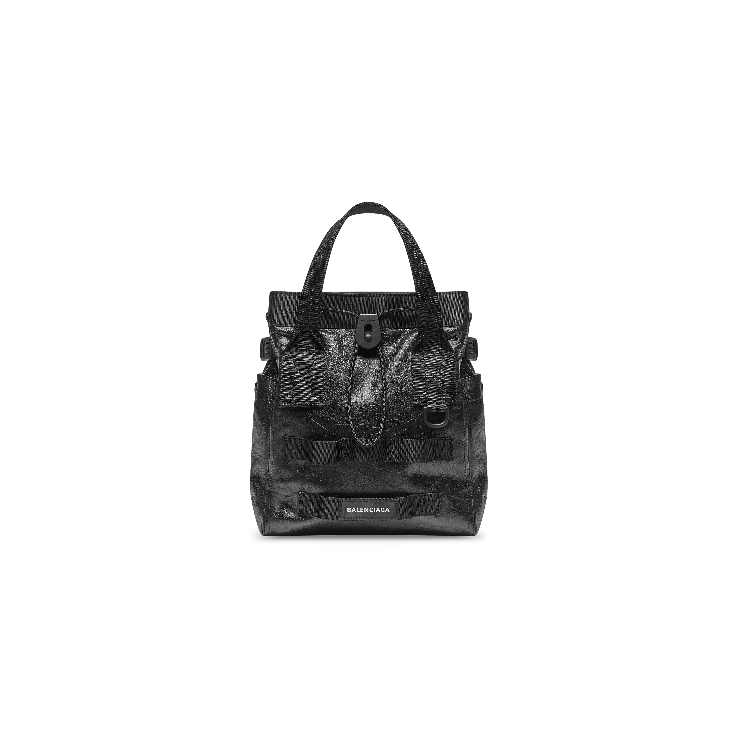 Mens Army Small Tote Bag in Black  Balenciaga NL