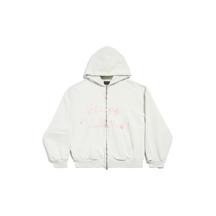 lipstick valentines zip-up hoodie regular fit 