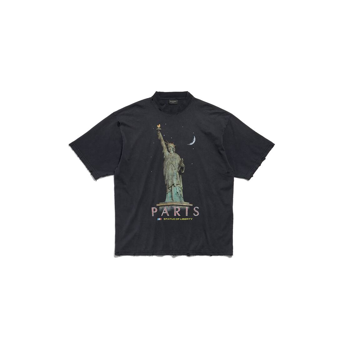 Paris Liberty Tシャツ ミディアムフィット で ブラック | Balenciaga JP