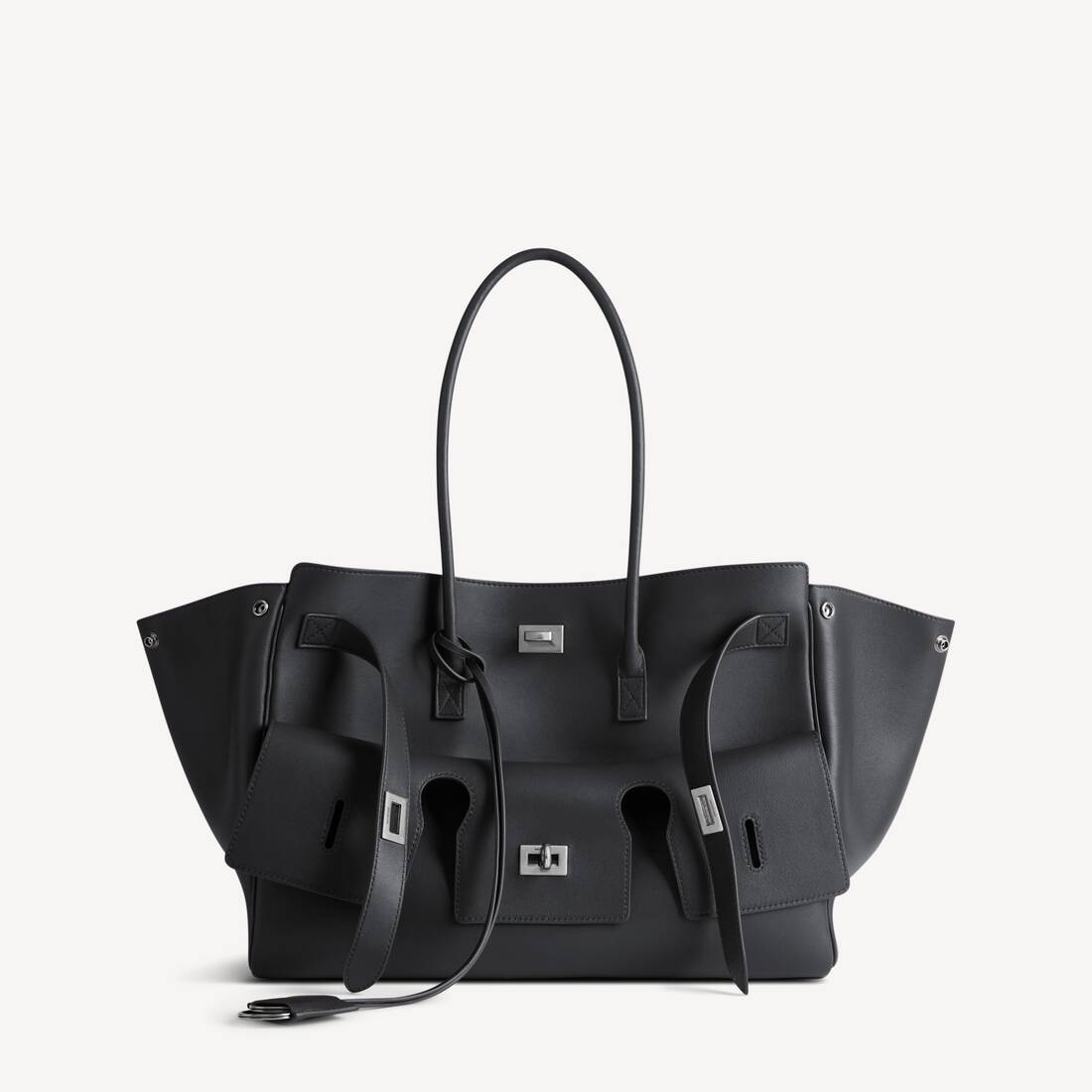 발렌시아가 블랙 벨 에어 미디엄 캐리 올 백 8054812ABAW1000