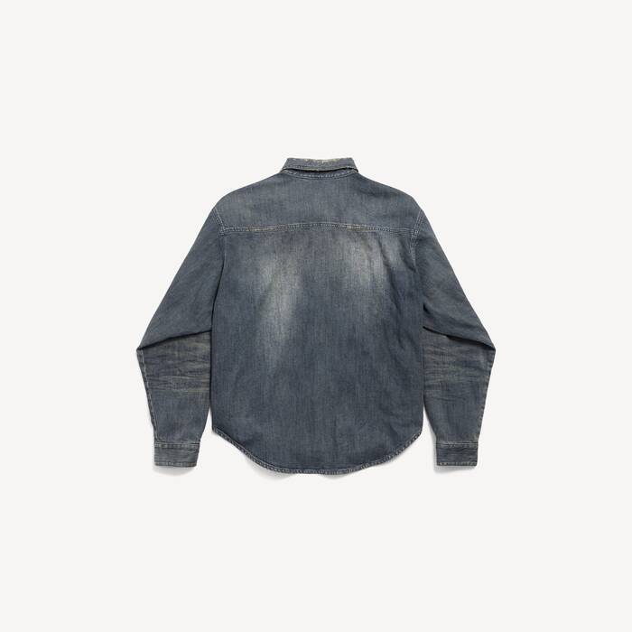 牛仔外套式衬衫