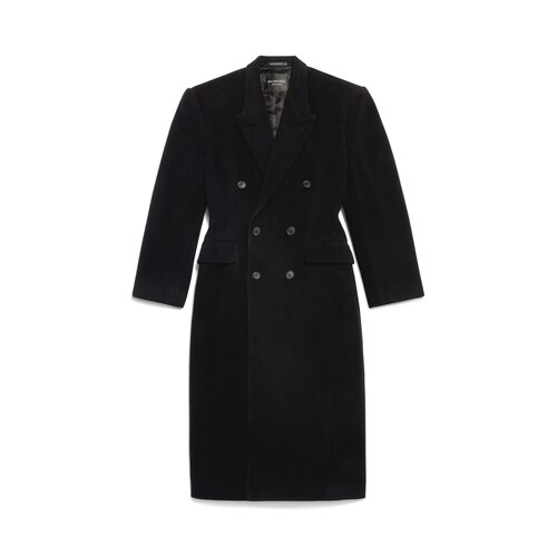 Women's Cinched Coat in Black | Balenciaga US