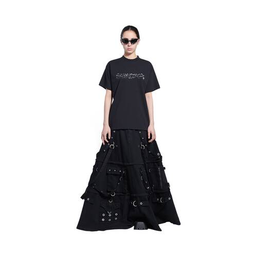 Women's Slime T-shirt Medium Fit in Black | Balenciaga US