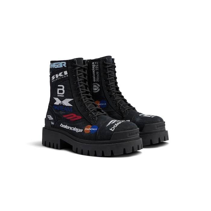 Balenciaga bottes homme rouge online