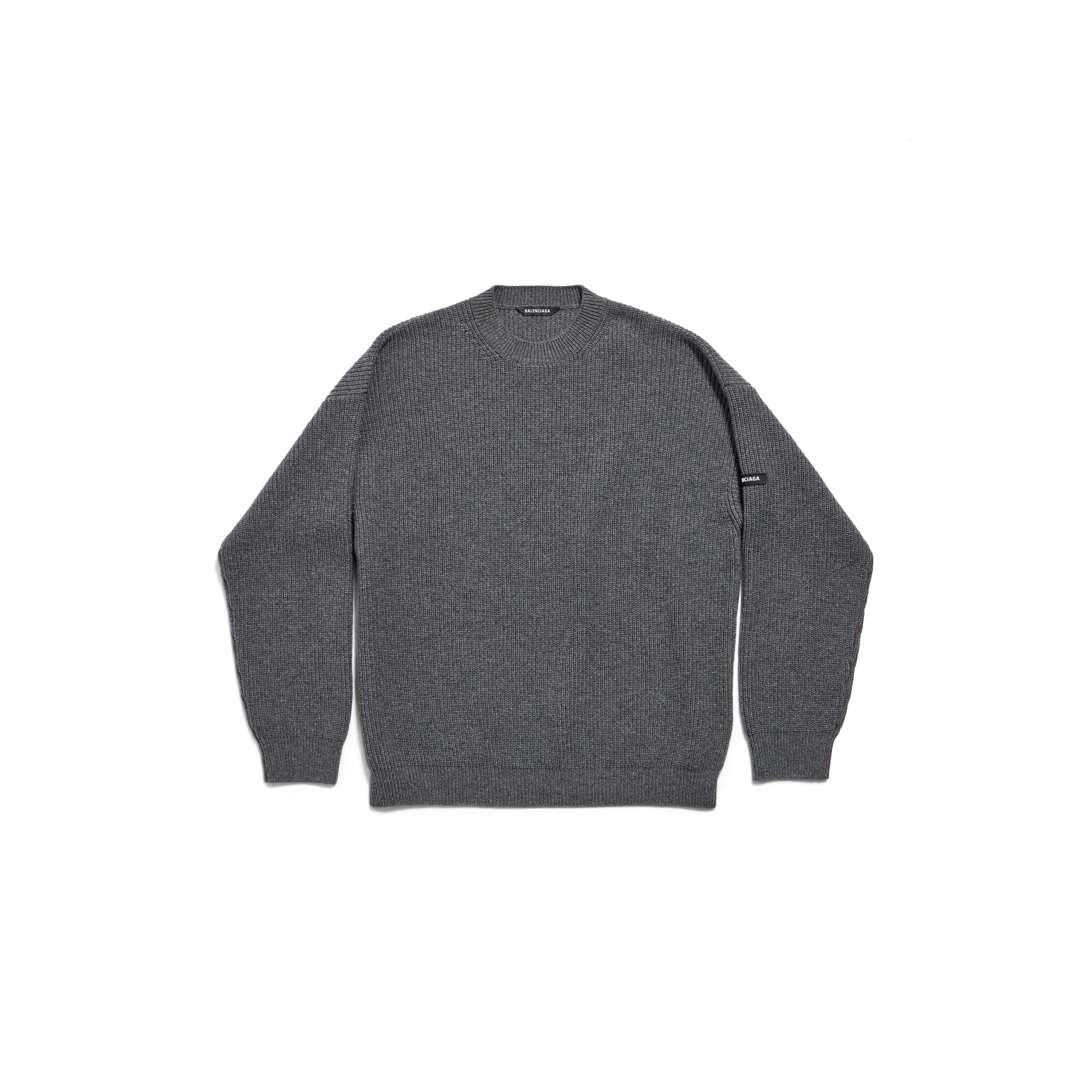 パーカー・フーディ BALENCIAGA Men Sweater 383713 739024TOVV2 GREY Buy Balenciaga men grey hoodie with zipper for $3,555 online