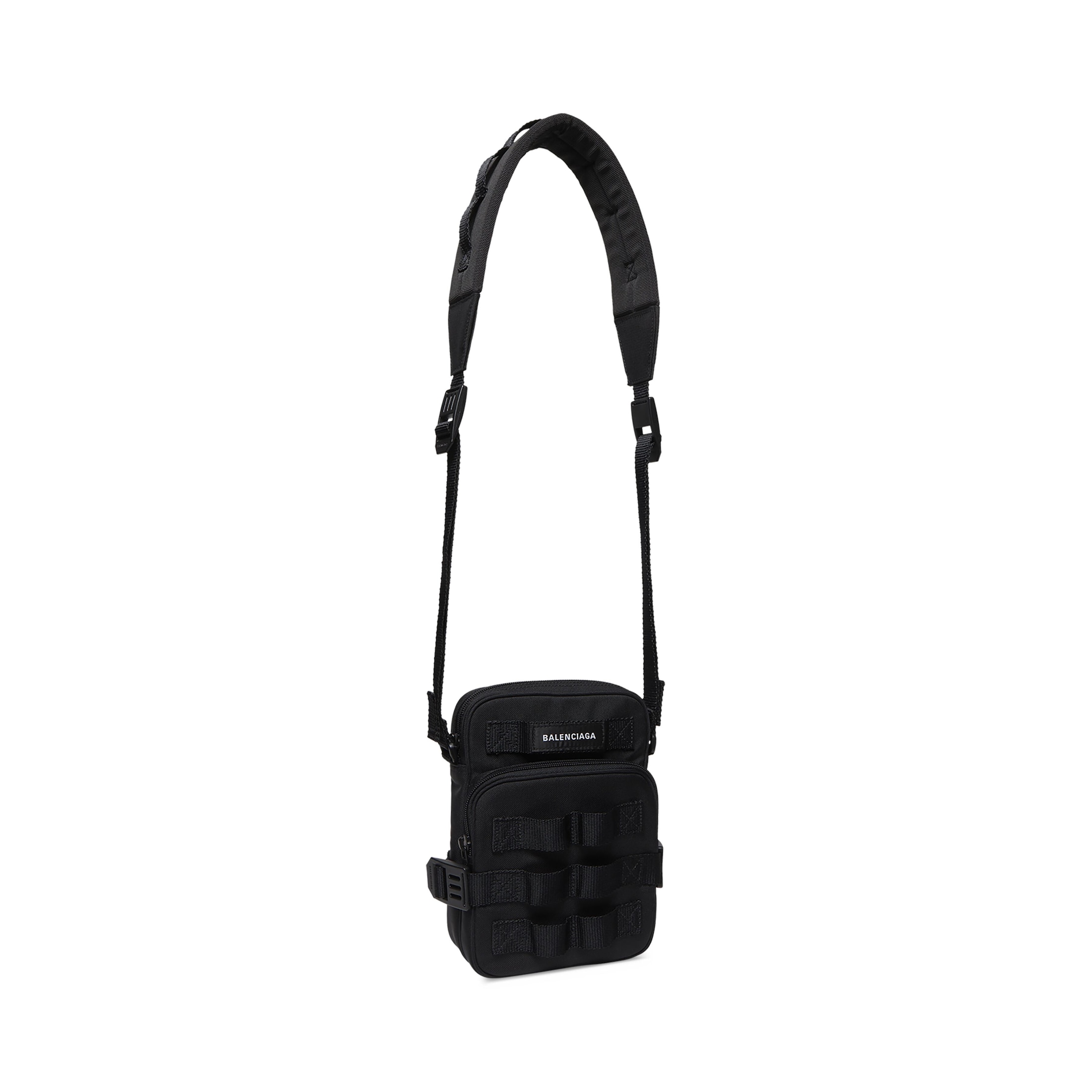 Men's Army Crossbody Messenger Bag in Black| Balenciaga® US