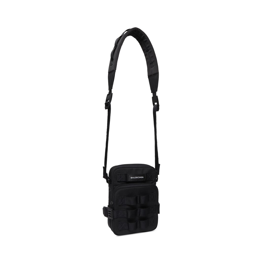 Men's Army Crossbody Messenger Bag in Black