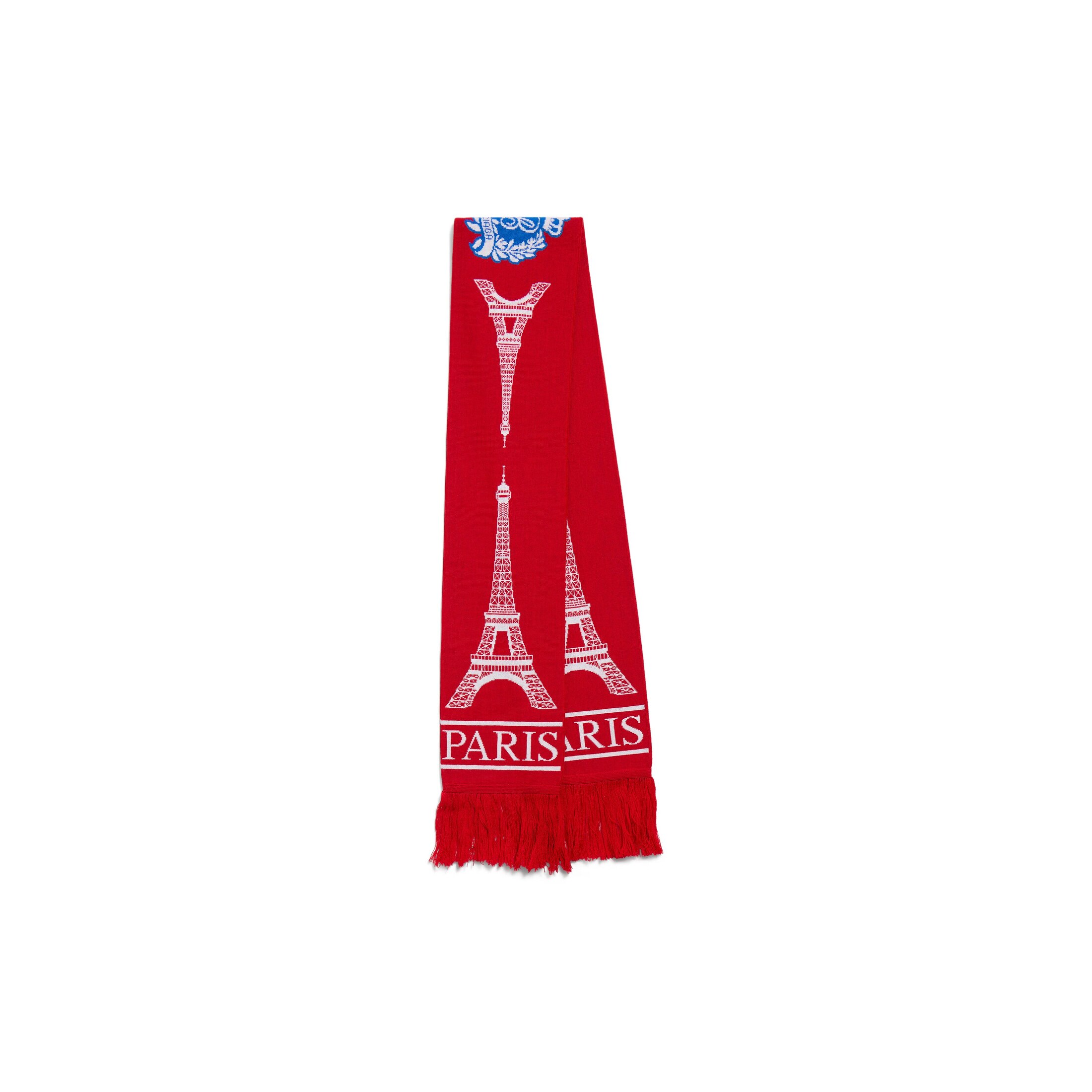 Balenciaga Écharpe Football - Rouge - Unisexe - Acrylique & Laine