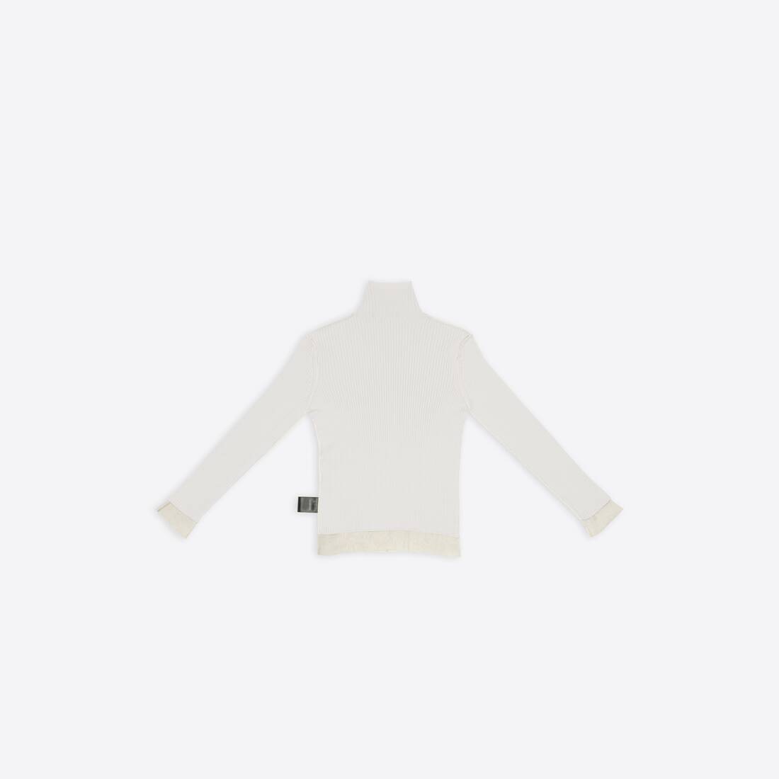 Women's Reversible Fitted Sweater in Beige | Balenciaga United States EN - Image 2