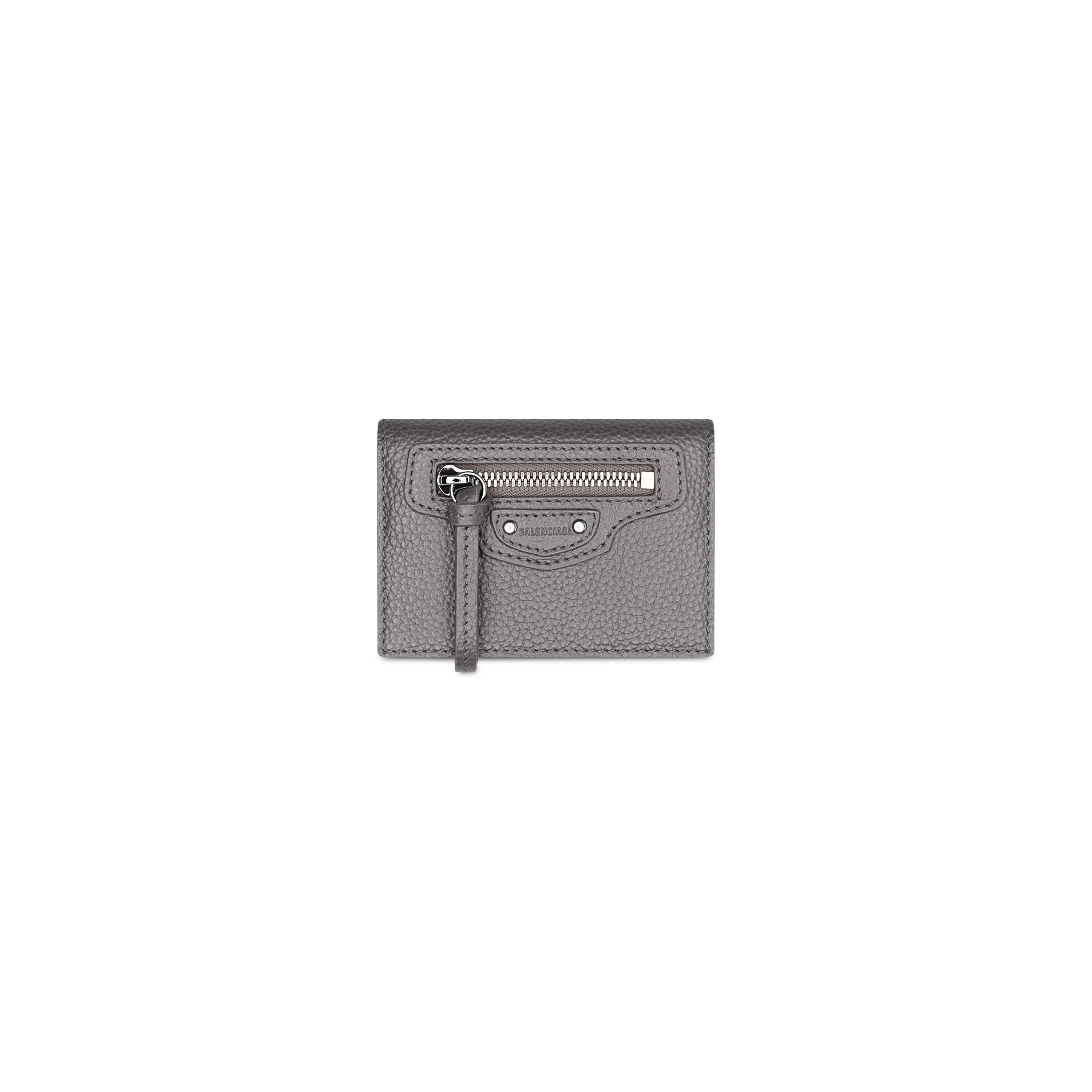 Balenciaga Neo Classic Leather Card Holder In Серокоричневый  ModeSens