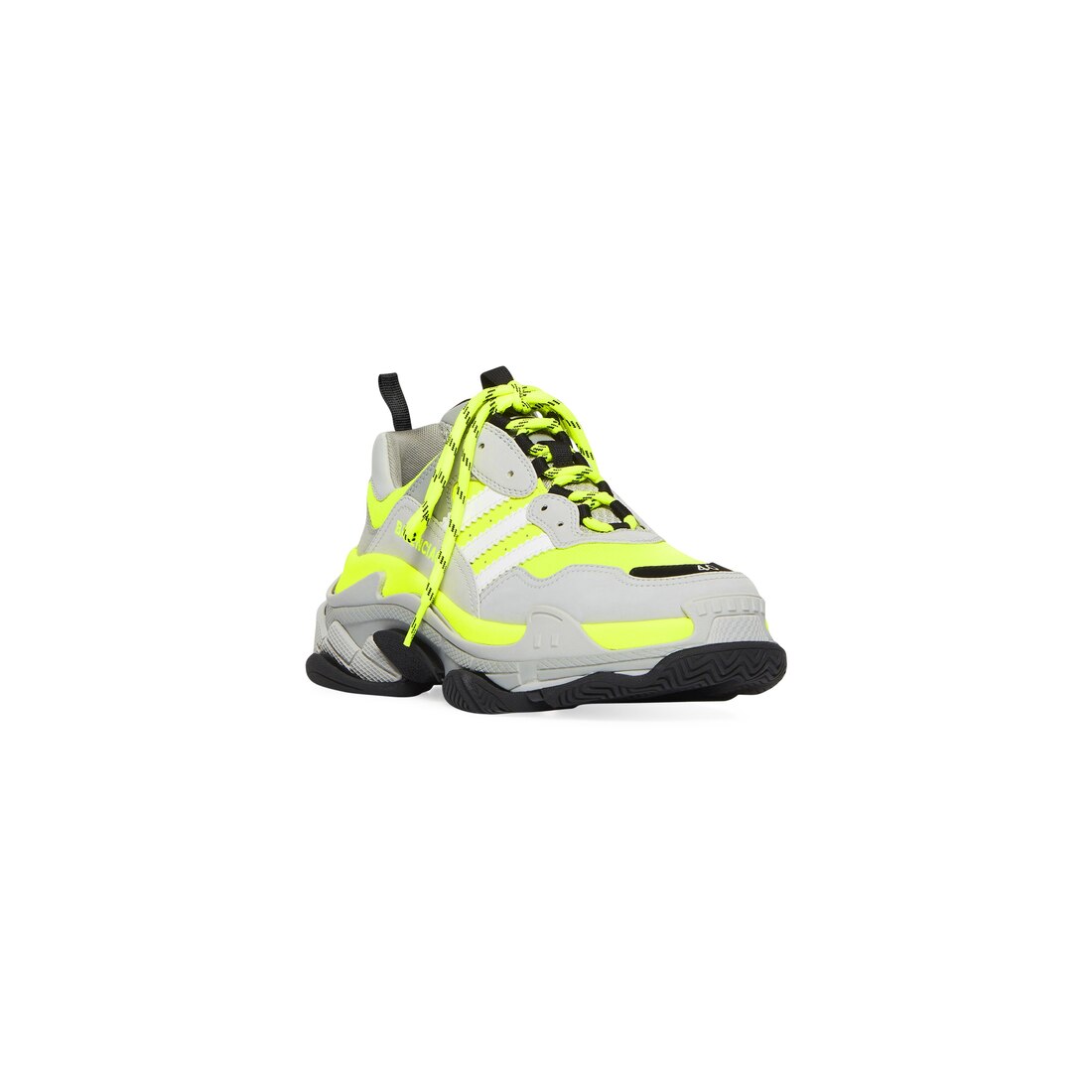 Men's Balenciaga / Adidas Triple S Sneaker in Fluo Yellow