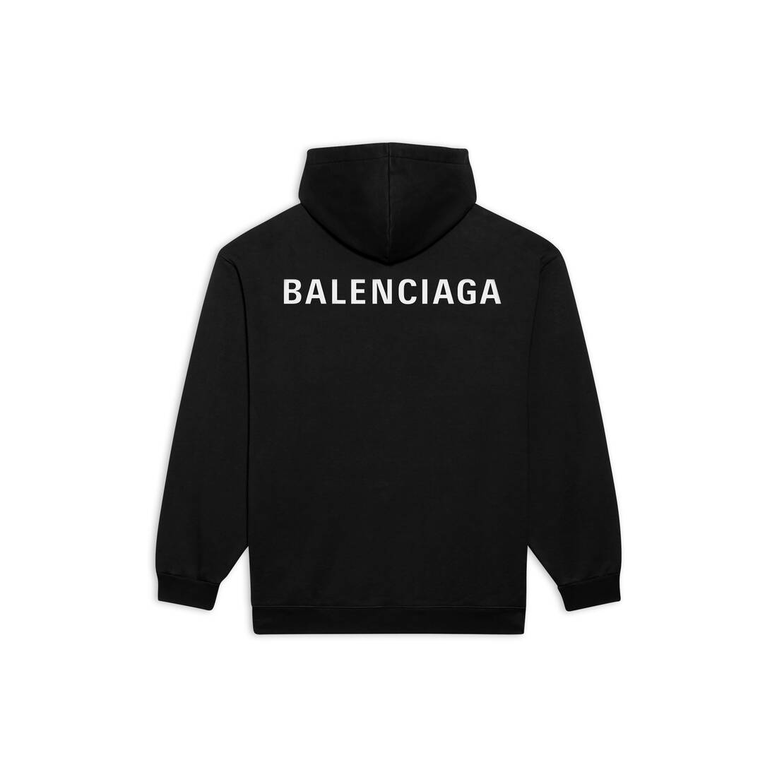 Logo ミディアムフィットフーディー で ブラック | Balenciaga JP