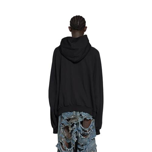 mirror balenciaga patched t-shirt hoodie oversized